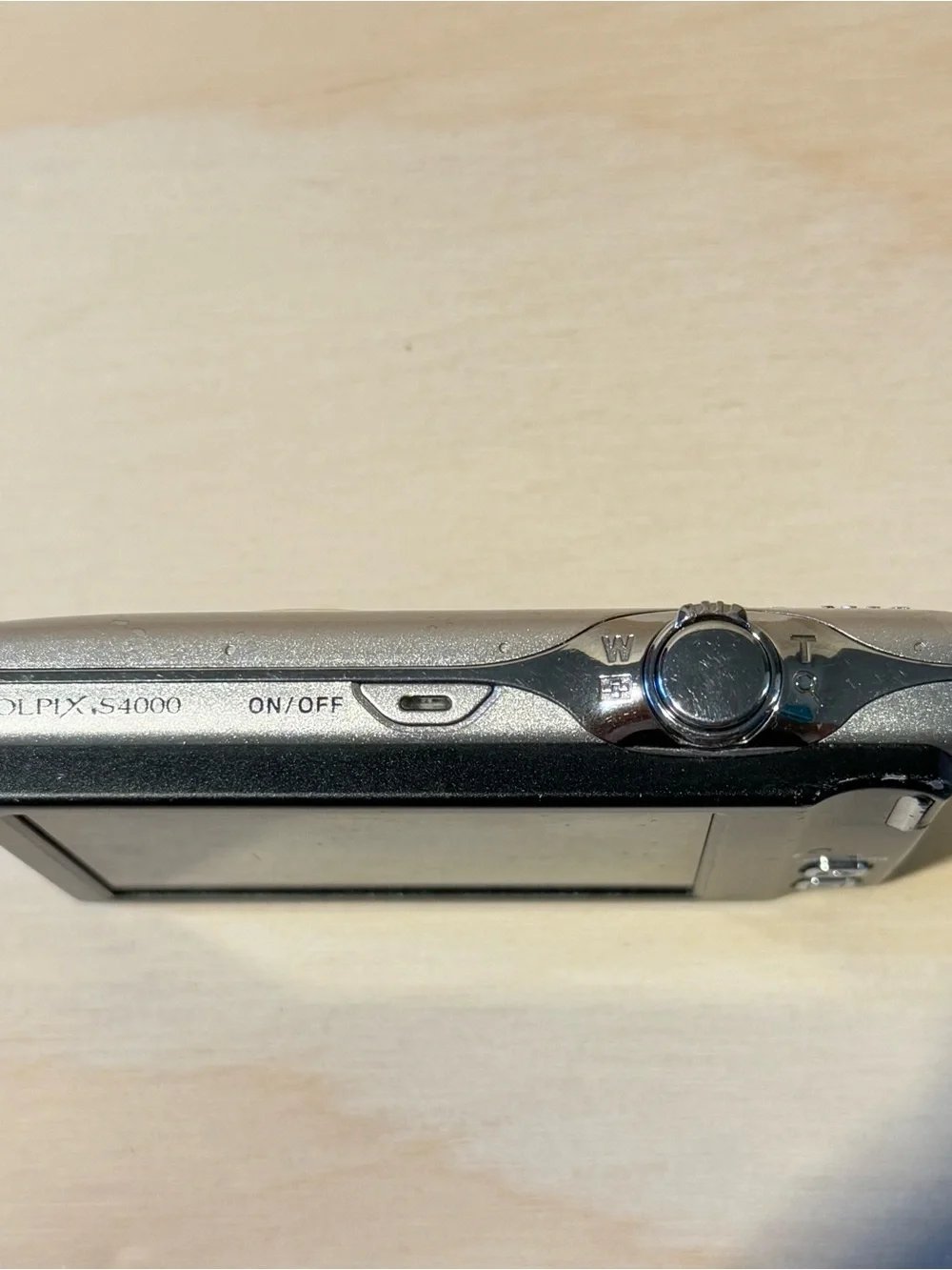 Nikon Coolpix S4000 Silver 12.0MP Digital Camera BROKEN LENS ERROR Read Info Blw